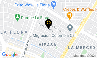 Mapa de Del Valle Regifo Elkin en Cali