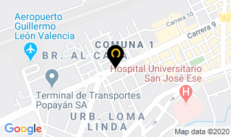 Mapa de Delgado Jackeline en Popayán