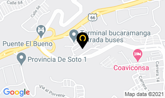 Mapa de Delicias Gilbert en Bucaramanga