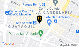 Mapa de Delicius Coffe.com en Medellín
