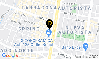 Mapa de Delight. Fonti en Bogotá D.C