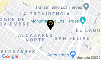Mapa de Dental la 75 dor en Bogotá D.C