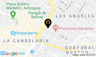 Mapa de Dentales Universo en Medellín