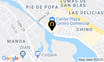 Mapa de Denti Salud en Cartagena