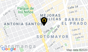 Mapa de Dentiarte en Bucaramanga