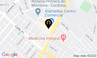 Mapa de Dentisalud en Montería
