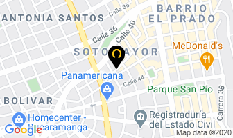 Mapa de Deportivos Suing en Bucaramanga