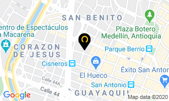 Mapa de Deposito De Materiales en Medellín