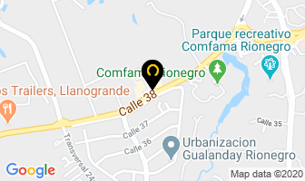 Mapa de Depósito Gualanday en Rionegro