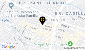 Mapa de Desechables Y Confiteria en Popayán