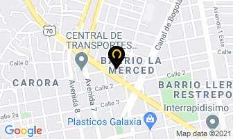 Mapa de Despunte La Merced en Cúcuta