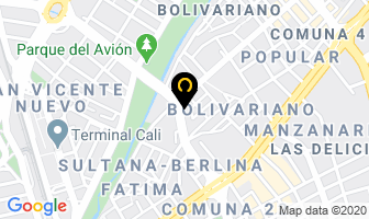 Mapa de Destinos Del Sol en Cali