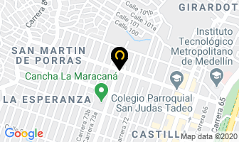Mapa de Dg Sofware en Medellín