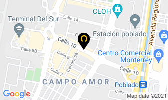 Mapa de Dhl Express Colombia Ltda. en Medellín
