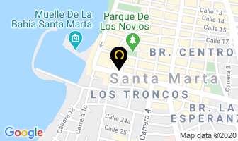 Mapa de Dhl Express Colombia Ltda. en Santa Marta