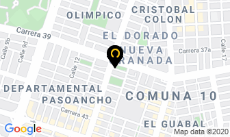Mapa de Dhl Express Colombia Ltda. en Cali