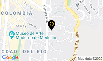 Mapa de Dhl Global en Medellín
