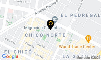 Mapa de Die Gloke en Bogotá D.C