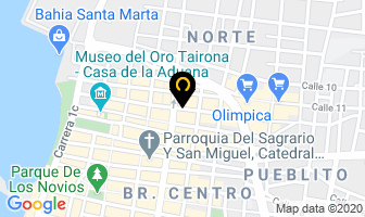 Mapa de Diego Broaster en Santa Marta