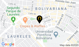 Mapa de Diego Jaramillo Arte en Medellín
