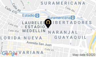 Mapa de Dila Colombia Ltda. en Medellín