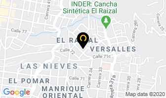 Mapa de Dinalseg Seguridad Electrónica en Medellín