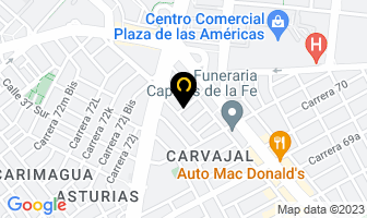 Mapa de Dinalvidrios en Bogotá D.C