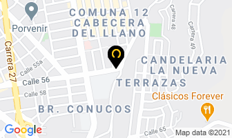 Mapa de Dinos Tarjetería en Bucaramanga