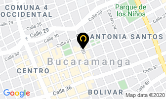 Mapa de Disaoriente en Bucaramanga