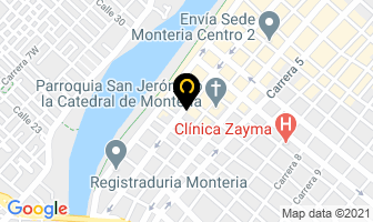Mapa de Disco Bar Restaurant White en Montería