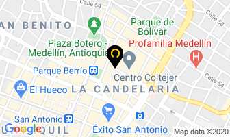 Mapa de Disco Tienda Amadeus en Medellín