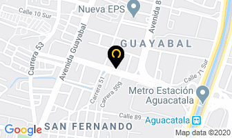 Mapa de Discordoba en Medellín