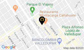 Mapa de Diseñador Jose Cuello en Valledupar