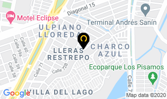 Mapa de Diseños Arquitectónicos Disarq en Cali