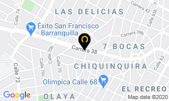 Mapa de Disetronica en Barranquilla