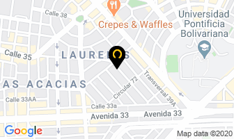 Mapa de Dismacolor en Medellín