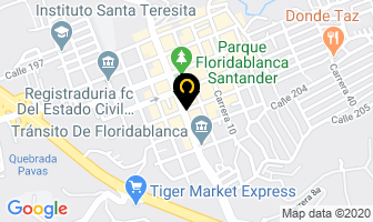 Mapa de Dismagal en Floridablanca