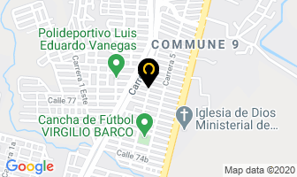 Mapa de Dismerca Del Sur en Neiva