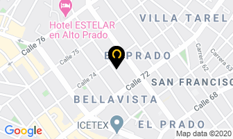 Mapa de Dismet Ltda. en Barranquilla
