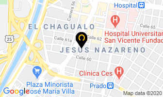 Mapa de Dispaplas Ltda. en Medellín