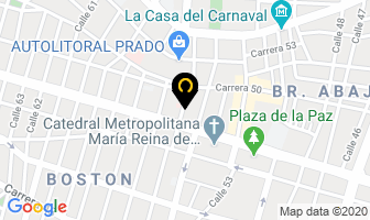 Mapa de Dispufil Internacional en Barranquilla