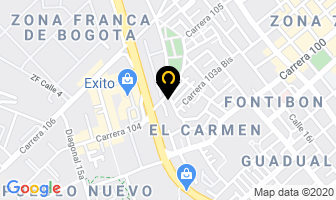 Mapa de Disretenes Y Rodamientos en Bogotá D.C