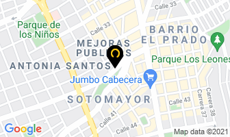 Mapa de Disrovet en Bucaramanga