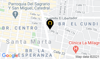 Mapa de Dissantana en Santa Marta