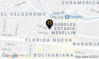 Mapa de Distri-agro en Medellín
