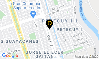 Mapa de Distriaseo Dj en Cali