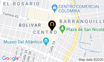 Mapa de Distribuciones Albert en Barranquilla