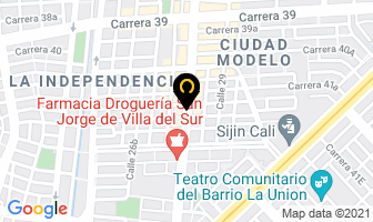 Mapa de Distribuciones B.g.a. en Cali