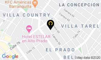 Mapa de Distribuciones Edal S.a. en Barranquilla