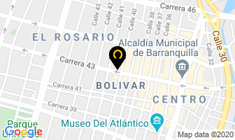Mapa de Distribuciones Ropol Costa en Barranquilla